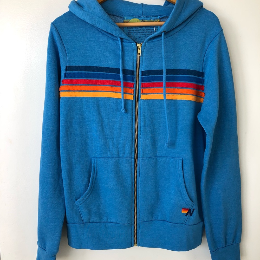 Aviator Nation 5 Stripe Hoodie